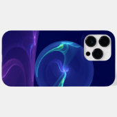 Luminous Blue Paars Dream Abstracte Fractal Art Case-Mate iPhone Case (Achterkant (horizontaal))