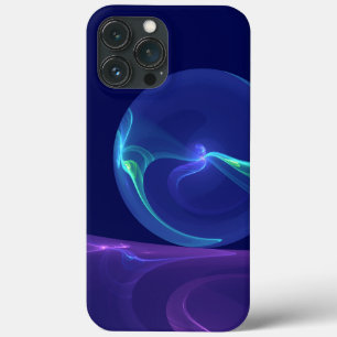 Luminous Blue Paars Dream Abstracte Fractal Art Case-Mate iPhone Case
