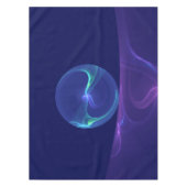 Luminous Blue Paars Dream Abstracte Fractal Art Tafelkleed (Voorkant)