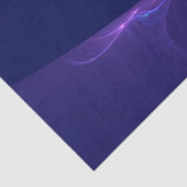 Luminous Blue Paars Dream Abstracte Fractal Art Tissuepapier (Detail)