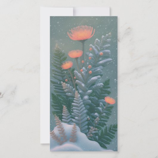 Luminous Botanical Announcement Kaart | vakantie (Voorkant)