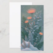 Luminous Botanical Announcement Kaart | vakantie (Voorkant / Achterkant)