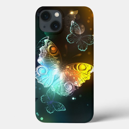 Luminous Butterfly and Night butterflies Case-Mate iPhone Case (Achterkant)