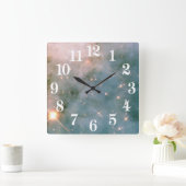 Luminous Carina Nebula Vierkante Klok (Huis)