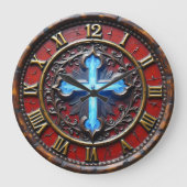 Luminous Cross Ornate Grote Klok (Voorkant)
