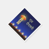 Luminous Diwali Lamp - Paper Napkin Servet (Hoek)