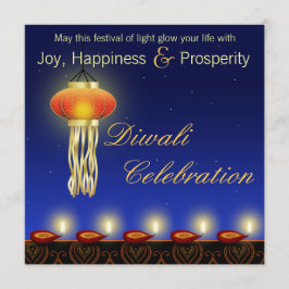 Luminous Diwali Lamp - Uitnodiging voor het festiv