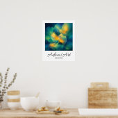 Luminous Dreamscape Floral Poster (Keuken)