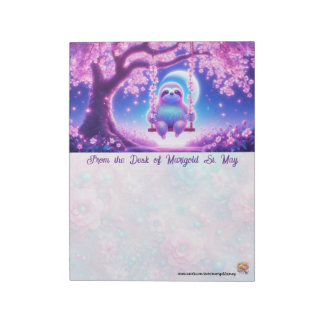 Luminous Dreamy Sloth Notepad Notitieblok