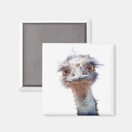 Luminous Emu Art Magneet (Voorkant / Achterkant)