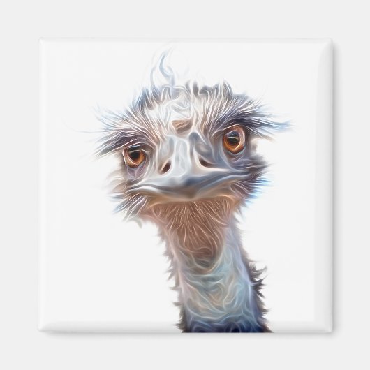 Luminous Emu Art Magneet (Voorkant)