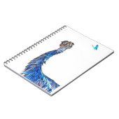 Luminous Emu Art Notitieboek (Linkerzijde)