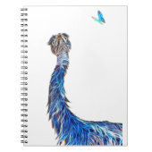 Luminous Emu Art Notitieboek (Voorkant)