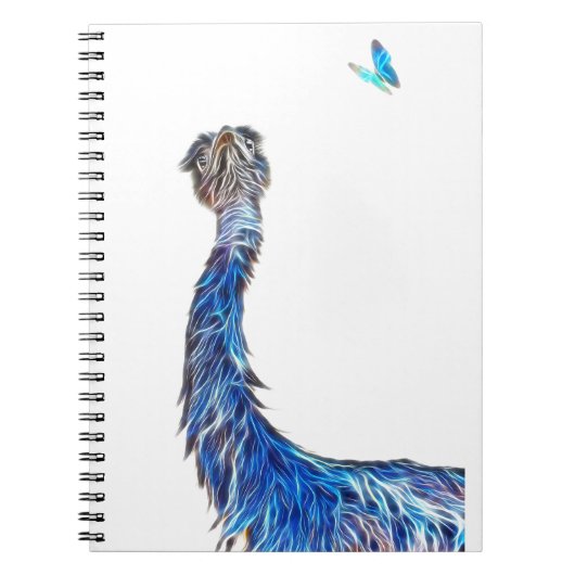 Luminous Emu Art Notitieboek (Voorkant)
