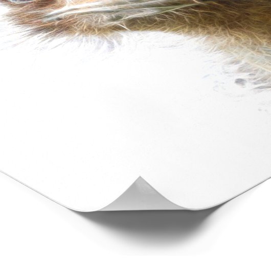 Luminous Emu art Poster (Hoek)