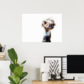 Luminous Emu Art Poster (Thuiskantoor)
