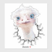 Luminous Emu Art Sticker (Vel)