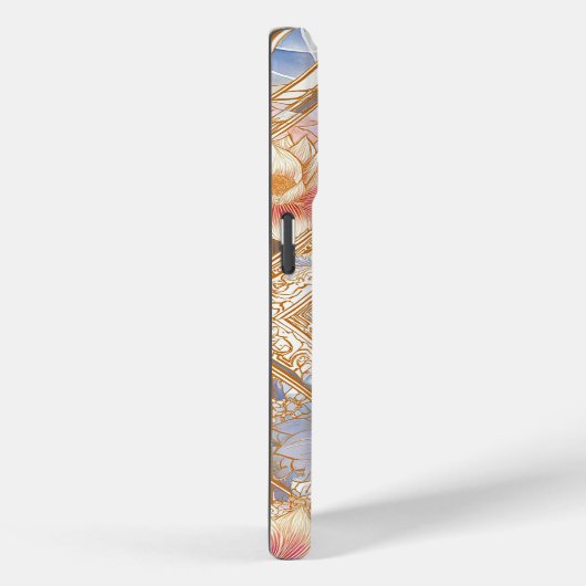Luminous Floral Geometry in Soft Gold & Pastel Case-Mate iPhone Case (Achterkant / Rechts)