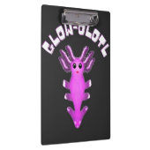 Luminous Galaxy Axolotl Digital Art Klembord (Rechts)