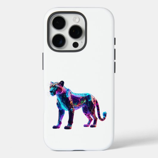 Luminous Glass Cheetah – Unieke Luxe Huis Case-Mate iPhone Case (Achterkant)