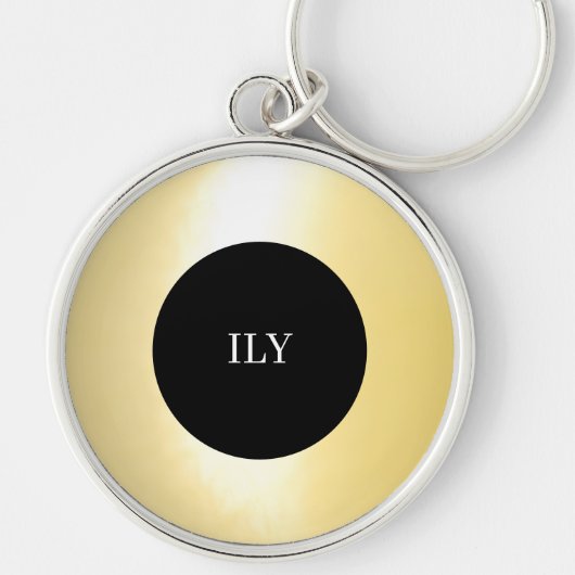 Luminous Gold ILY Sleutelhanger (Voorkant)