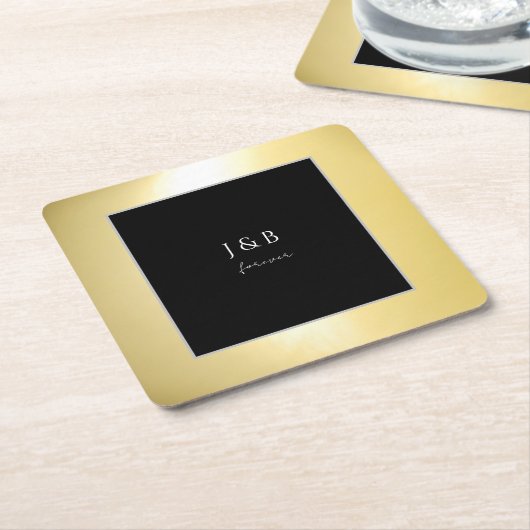 Luminous Gold Papier Onderzetter (Schuin)