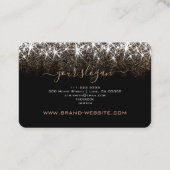 Luminous Golden Glitter Glam Stars Nails Designer Visitekaartje (Achterkant)