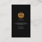 Luminous Grainy Red Wave Sound Engineer Visitekaartje (Achterkant)