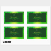 Luminous Green Marble Pattern Product Labels Logo (Vel)