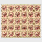 "Luminous Heart Harmony" Cadeaupapier (Vlak)