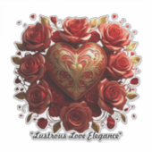 "Luminous Heart Symphony" Sticker (Voorkant)
