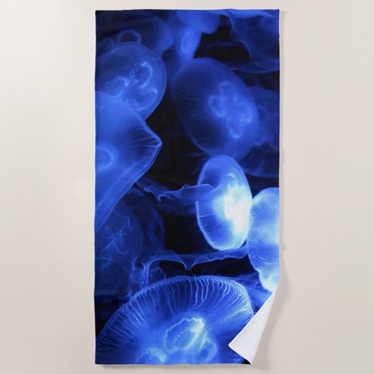 Luminous Jellyfish Strandlaken (Voorkant)