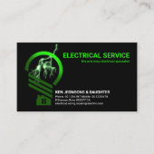 Luminous Lightning Striking Home Bulk Visitekaartje (Voorkant)