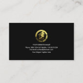 Luminous Lightning Wave Home Repareert elektricien Visitekaartje (Achterkant)