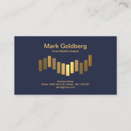 Luminous Luxurous Gold Bar Grafiek Forex Dealer Visitekaartje