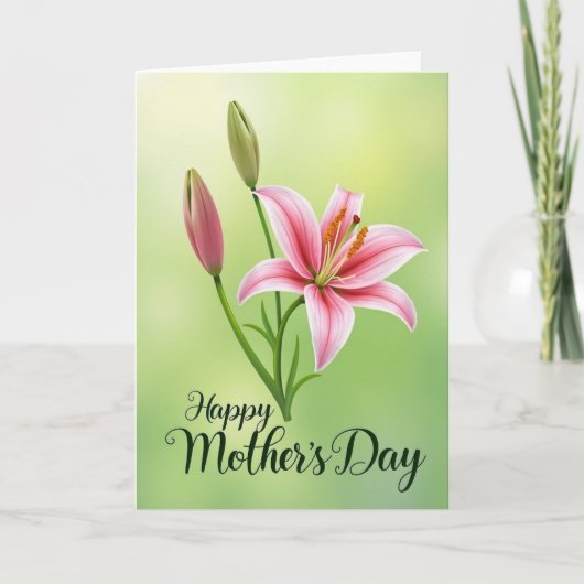 Luminous Mothers Day Petals Card Kaart (Voorkant)