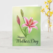 Luminous Mothers Day Petals Card Kaart (Gele Bloem)