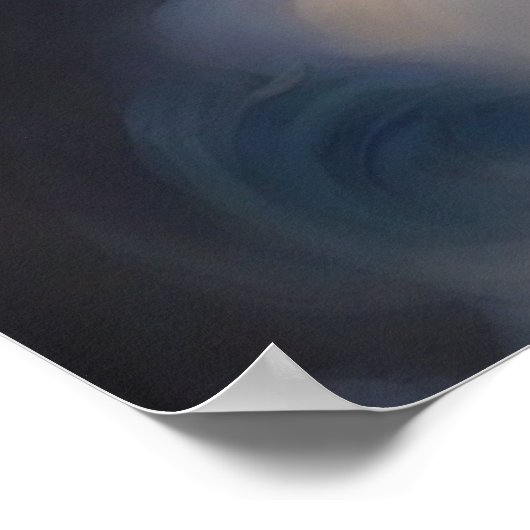 Luminous Mystical Smoke Modern Abstract Poster (Hoek)