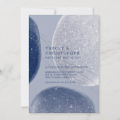 Luminous Navy Blue & Periwinkle Mugle Modern Kaart (Voorkant)