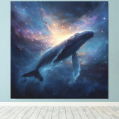 Luminous Nebula Humpback Canvas Afdruk (Insitu (Houten vloer))