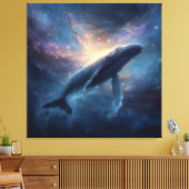 Luminous Nebula Humpback Canvas Afdruk (Insitu (Woonkamer))