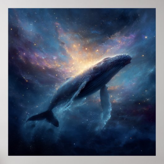 Luminous Nebula Humpback Poster (Voorkant)