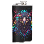 Luminous Neon Eagle Artistic Heupfles (Rechts)