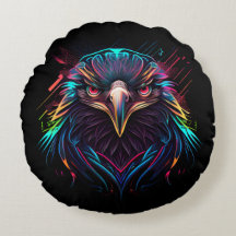 Luminous Neon Eagle Artistic