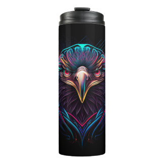 Luminous Neon Eagle Artistic Thermosbeker