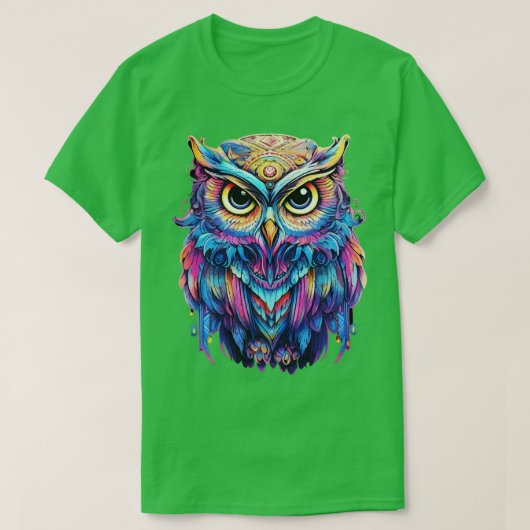 Luminous Nocturne Holographic Owl Splendor 2 T-shirt (Design voorkant)