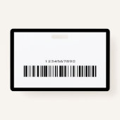 Luminous Platinum Silver Glitter Elegant Beauty Badge (Achterkant)