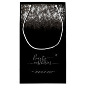 Luminous Platinum Silver Glitter Elegant Beauty Klein Cadeauzakje (Achterkant)