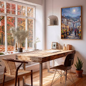 Luminous Platteland Dorp Poster