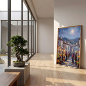 Luminous Platteland Dorp Poster